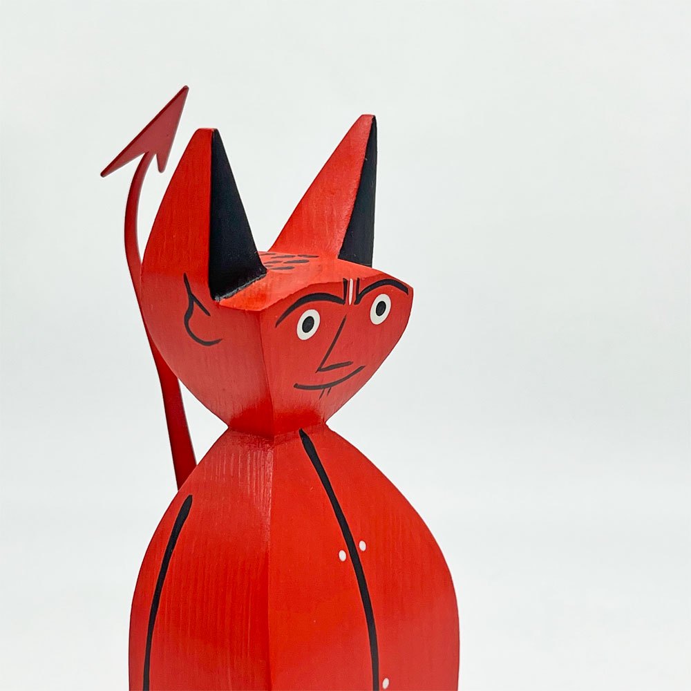 ヴィトラ vitra ウッデンドール Wooden Dolls リトルデビル Little Devil 木製オブジェ モミ材 ハンドクラフト アレキサンダー・ジラード 箱付き ●