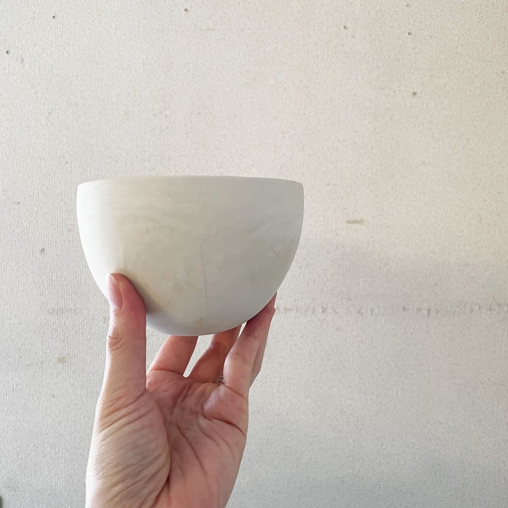 内田鋼一 Kouichi Uchida ホワイトボウル White Bowl 碗 マット釉 Φ12cm サインあり 現代作家 ◎