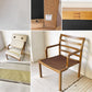 カンディハウス CONDE HOUSE アルプ ALP LD アームチェア レザー 合皮 ナラ材 廃盤 ★