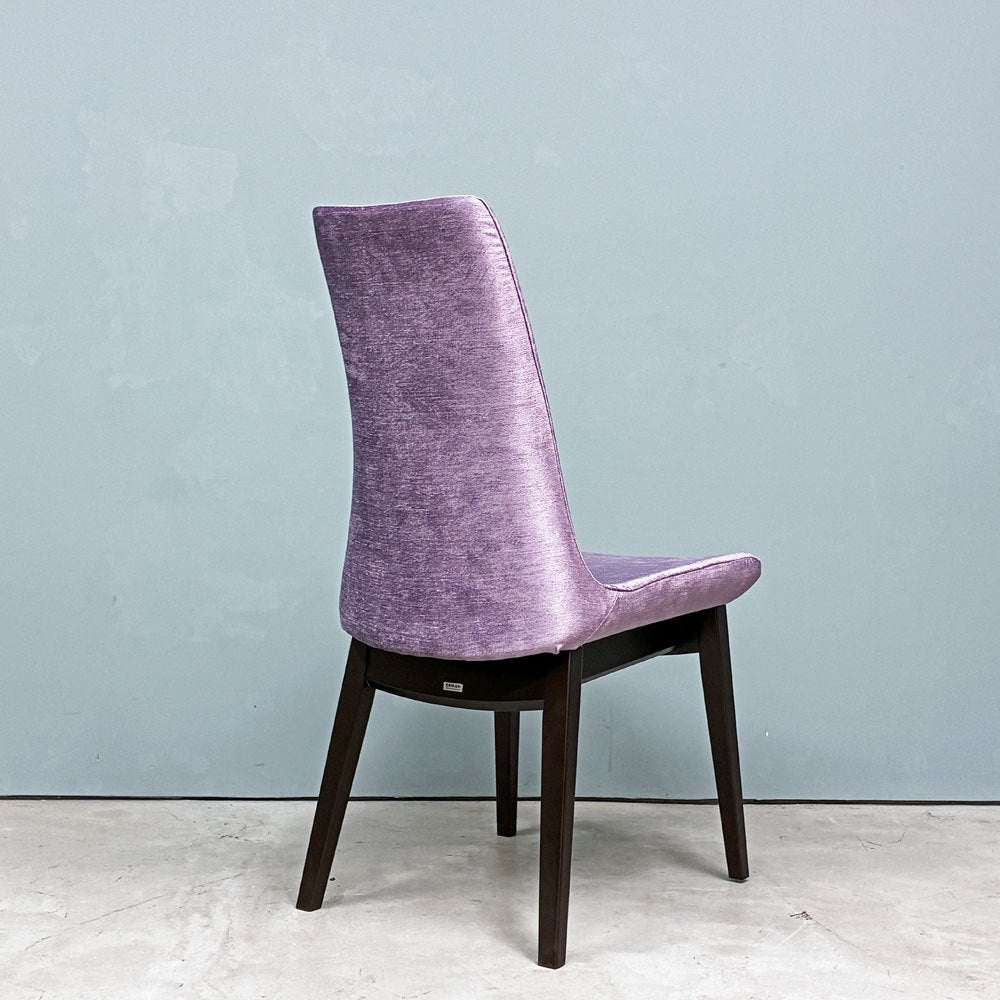 カワジュン KAWAJUN ドリディナチェア DORIDINA CHAIR ファブリック パープル モールドウレタン シンプルデザイン 美品 ◎