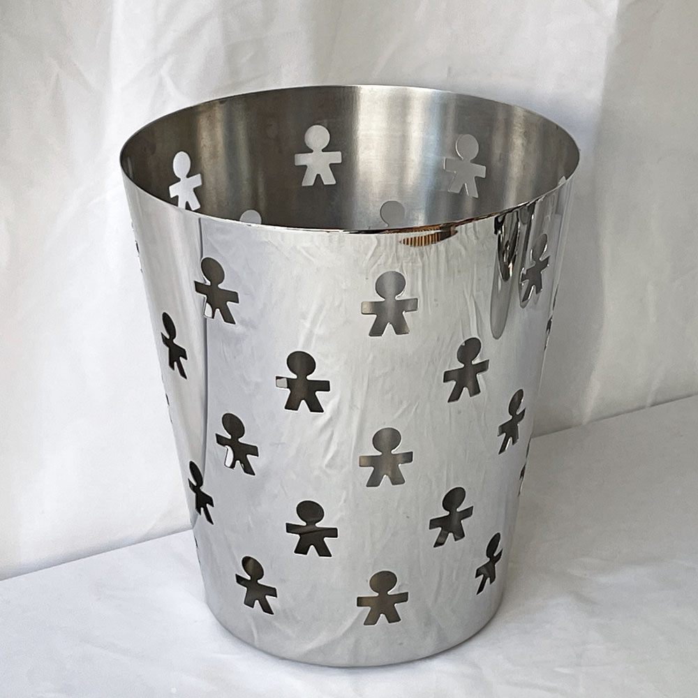 アレッシィ ALESSI ジロトンド GIROTONDO ペーパーバスケット 小物入れ トラッシュ ステンレス ◇