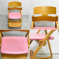 豊橋木工 TOYOMOKU アップライトチェア UPRIGHT CHAIR ナチュラル × ピンク  交換用座面カバー付き PVC ベビーチェア キッズチェア ●