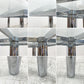 ノル Knoll アンドレ Andre Square Glass Table ダイニングテーブル ガラストップ  スクエア Tobia Scarpa モダンデザイン 〓