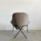 ザ・コンランショップ THE CONRAN SHOP クロスレッグ CROSS LEG ラウンジチェア＆オットマン 本革 グレー系レザー マグナス・ロング イギリス 〓