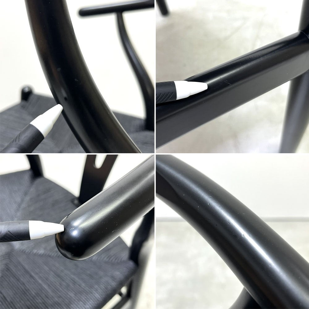 カールハンセン＆サン Carl Hansen & Son CH24 Yチェア 日本仕様サイズ ブラックラッカー×ブラックペーパーコード ハンス・J・ウェグナー ビーチ材 A ●