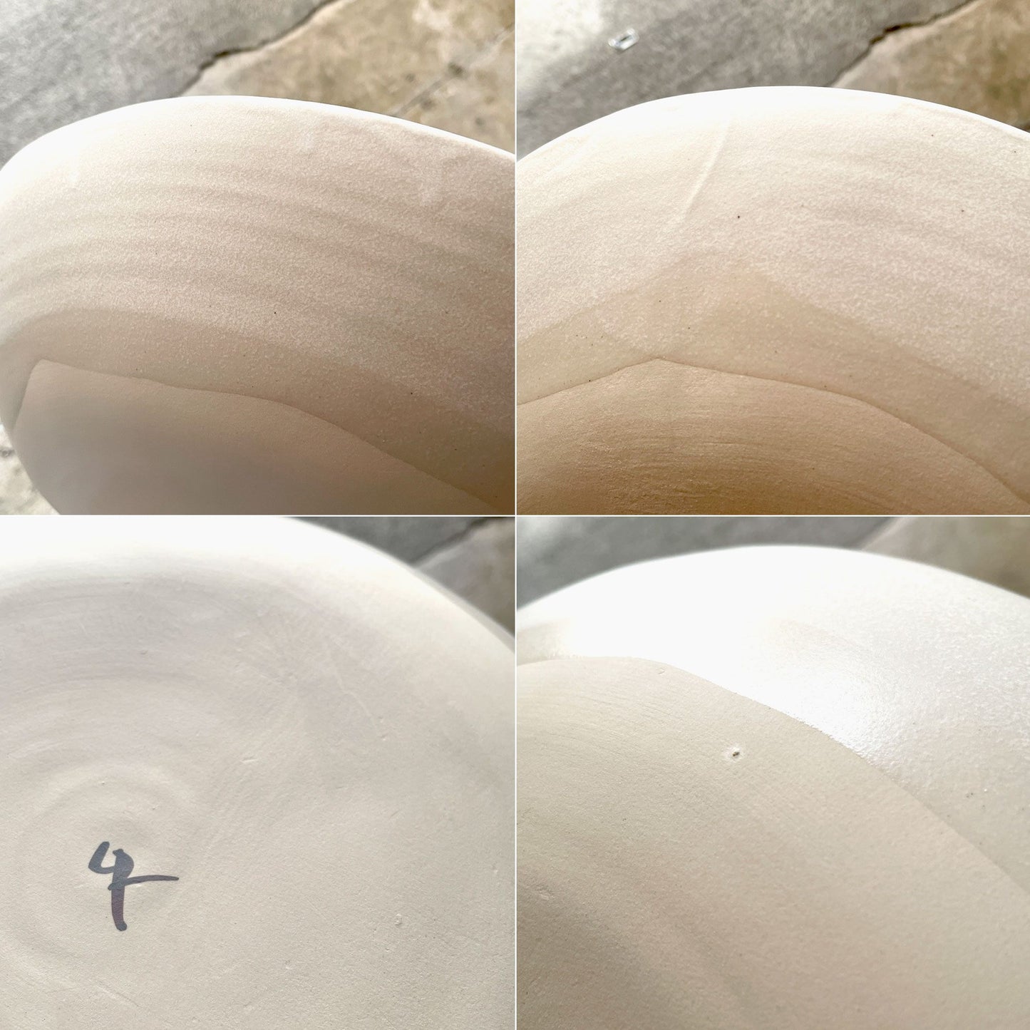 クリスチャンヌ ペロション Christiane Perrochon ストーンウェア STONEWARE ボウル プレート ホワイトカラー イタリア 陶器 ハンドメイド 現代作家 ■