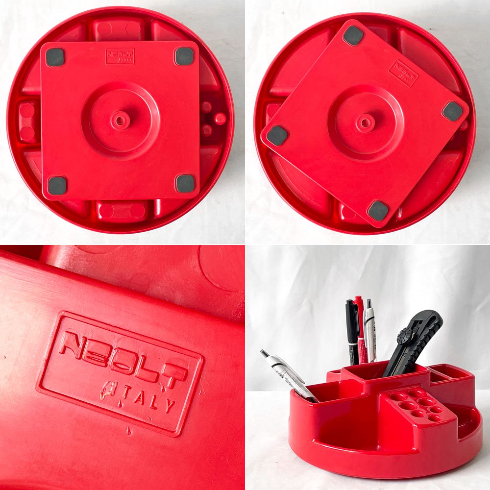 ネオルト Neolt ペンホルダー アクセサリーホルダー 回転式 ビンテージ イタリア製 ◇