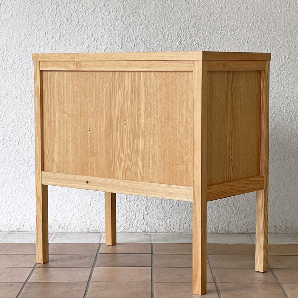 ウニコ unico クラルスミニ CLARUS-mini ドレッサー 鏡台材 W70cm アッシュ材 ナチュラルモダン 廃番仕様 ◇