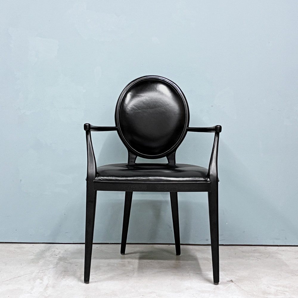 ステラワークス Stellar Works ラヴァル LAVAL アームチェア OEO Studio オーバルバック ブラックモダン クラシック 定価￥148,500- ◎