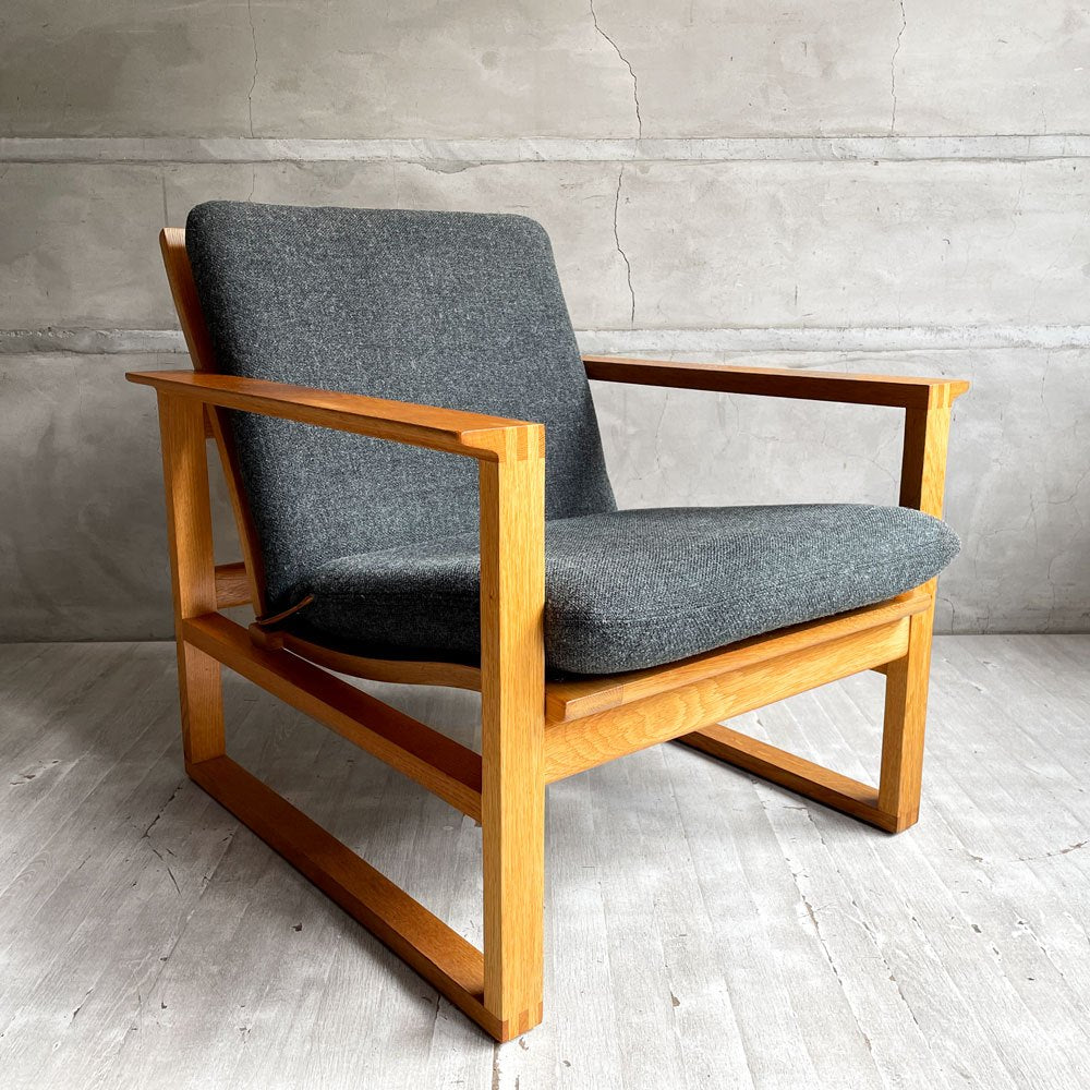 フレデリシア FREDERICIA model 2256 ローバックチェア イージーチェア ラウンジチェア オーク無垢材 ボーエ・モーエンセン デンマーク ビンテージ 北欧家具 ♪