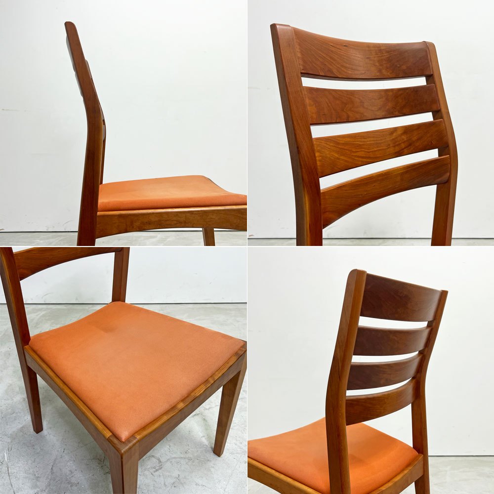ウッドユウライクカンパニー WOOD YOU LIKE COMPANY ゼブラチェア ZEBRA CHAIR クッションタイプ チェリー材 定価￥90,200- ●