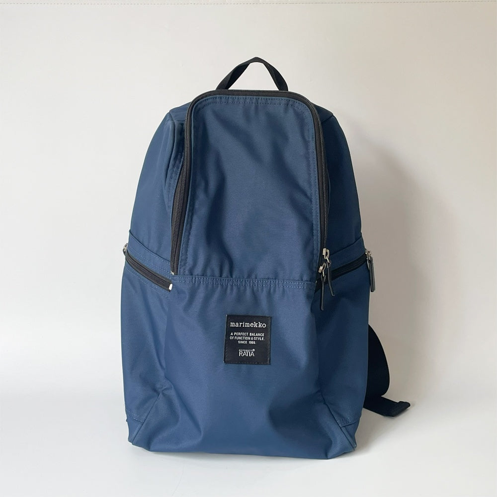マリメッコ メトロ marimekko Metro リュック バックパック 4ポケット ネイビー Ristomatti Ratia Backpack ★