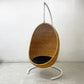 ヤマカワラタン 山川ラタン ハンギングエッグチェア HANGING EGG CHAIR C-326(NA) SHC-326 スチールスタンドセット ナナ・ディッツェル 定価約￥407,000- ●