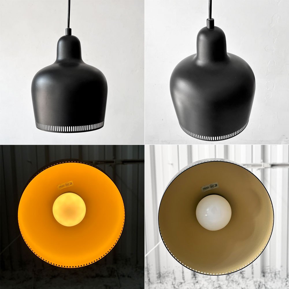 アルテック artek A330S ペンダントライト ゴールデンベル Golden Bell ブラック Φ17cm アルヴァ・アアルト モダン 北欧照明 定価￥80,300- ★
