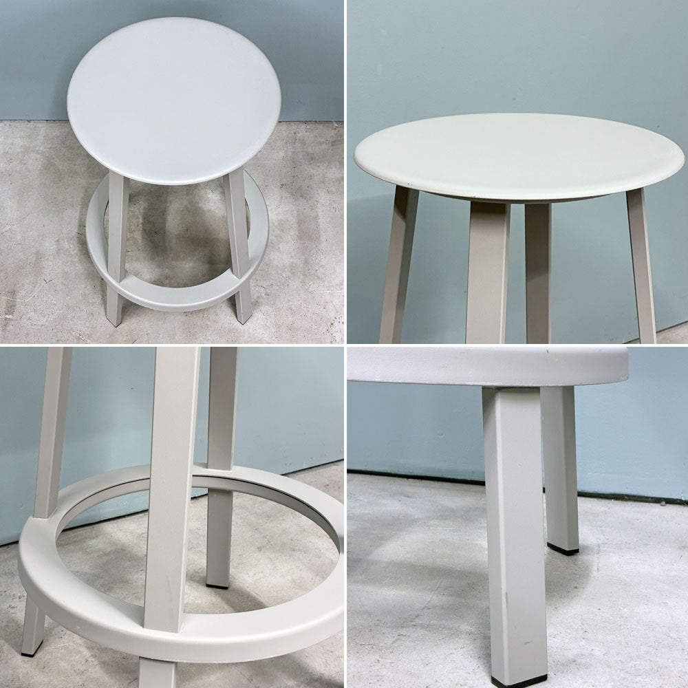 ヘイ HAY リボルバー バースツール ロー REVOLVER BAR STOOL LOW H65cm スカイグレー 回転式座面 レオン・ランズメイヤー デンマーク 定価¥51,700- ◎