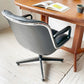 ノル Knoll ポロックチェア Pollock Chair エグゼクティブチェア デスクチェア 4本脚 グライズ仕様 レザー 本革 チャールズ・ポロック Charles Pollock ビンテージ ★