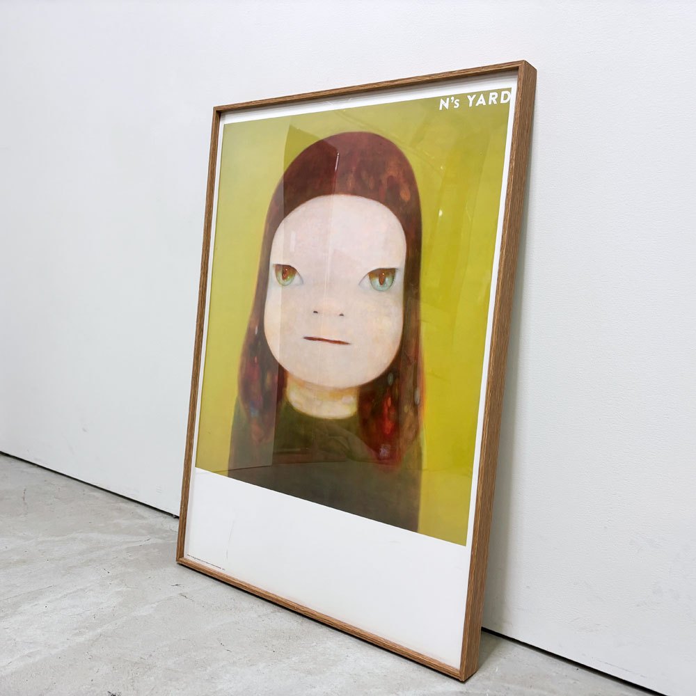 奈良美智 I want to see the Bright ポスター 額装品 N's YARD 現代美術 ●
