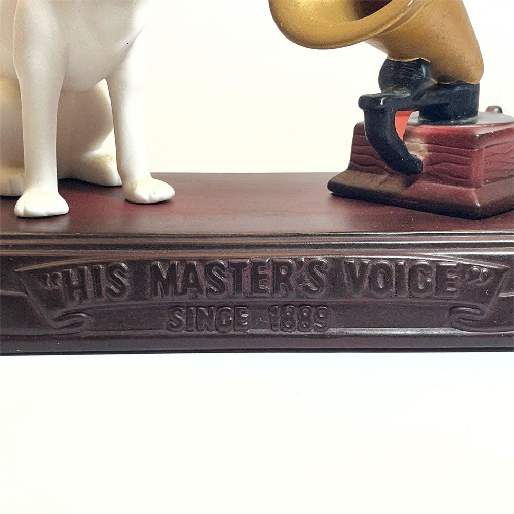 ビクター Victor ビクター犬 ニッパー君 蓄音機 台座付き フィギュリン オブジェ 置物 昭和レトロ ★