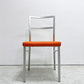 カリガリス Calligaris ダイニングチェア ファブリック スチール オレンジ系 シルバー イタリア モダンスタイル B ●
