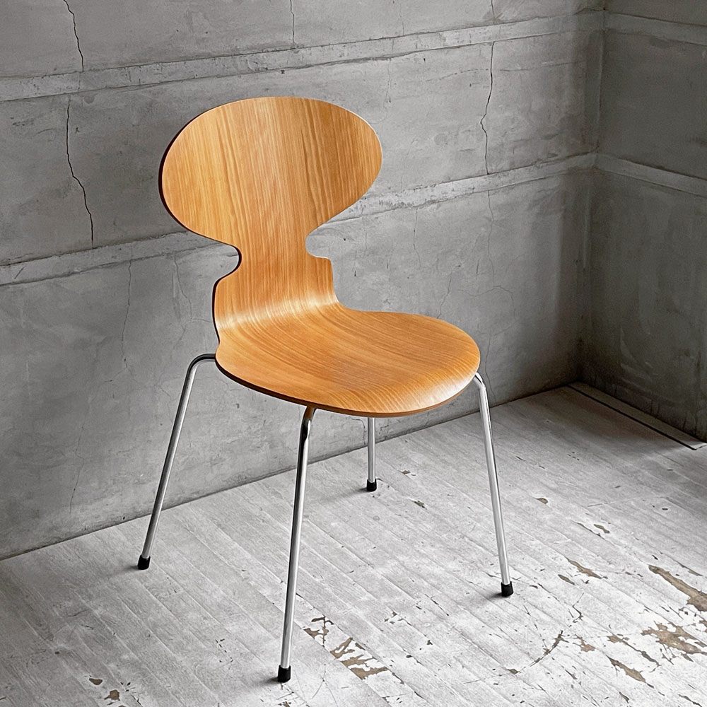 フリッツハンセン Fritz Hansen 3101 アントチェア 4本脚 ナチュラルビーチ材 ラッカー仕上げ アルネ・ヤコブセン 北欧家具 F ♪