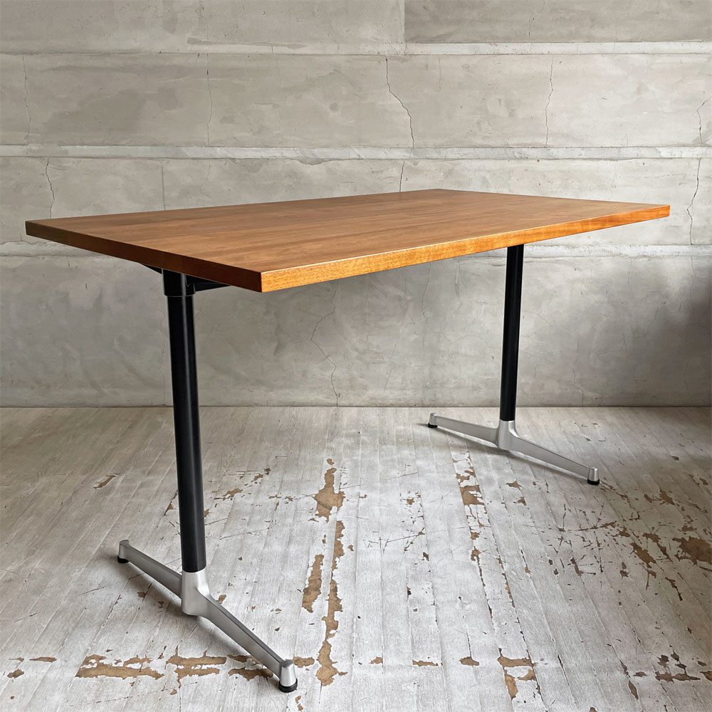 グリニッチ greeniche カフェテーブル Cafe Table ダイニングテーブル W120×D70×H70cm ウォールナット無垢材×スチールレッグ ♪