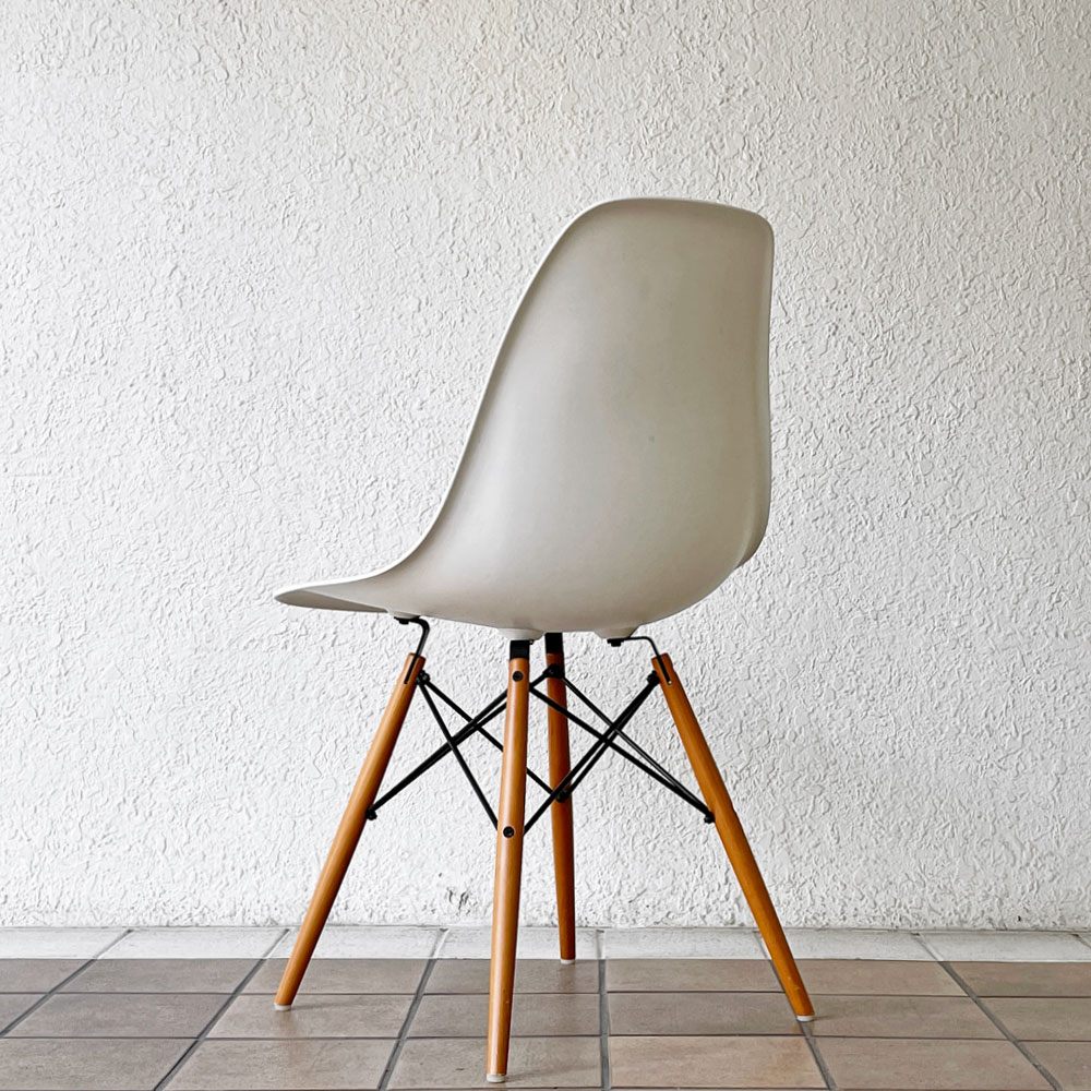 ヴィトラ vitra サイドシェルチェア ポリプロピレン製 ホワイト ドゥエルレッグ DSW C&R イームズ ミッドセンチュリー ◇