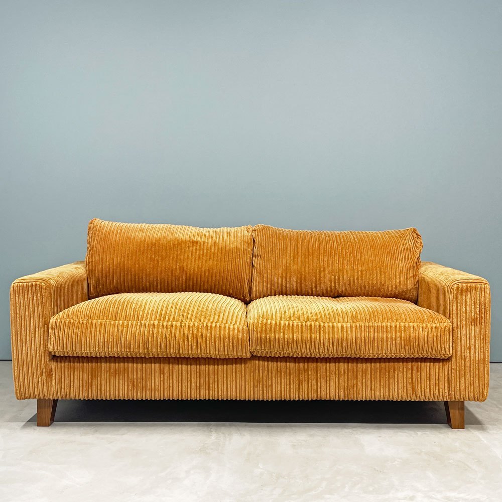 アクメファニチャー ACME Furniture ジェティ フェザー ソファ JETTY FEATHER SOFA 2シーター (L) コーデュロイ マスタード W187cm 定価￥332,200- ◎