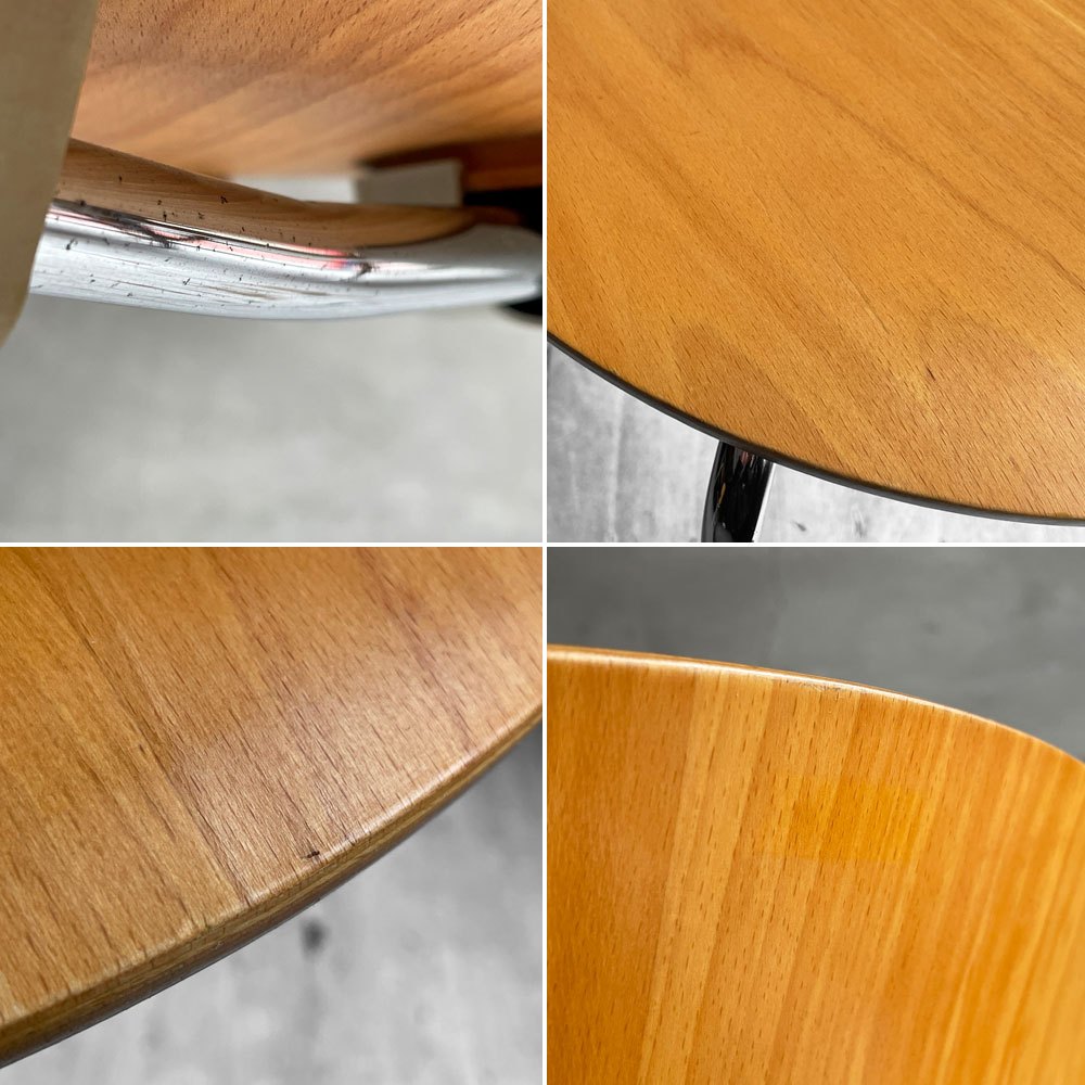 フリッツハンセン Fritz Hansen 3101 アントチェア 4本脚 ナチュラルビーチ材 ラッカー仕上げ アルネ・ヤコブセン 北欧家具 B ♪