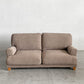 モモナチュラル MOMO Natural トッドリュクス TODD LUXE ハイバック3Pソファ＆オットマン W190cm カバーリングファブリック ブラウン系 廃番 〓