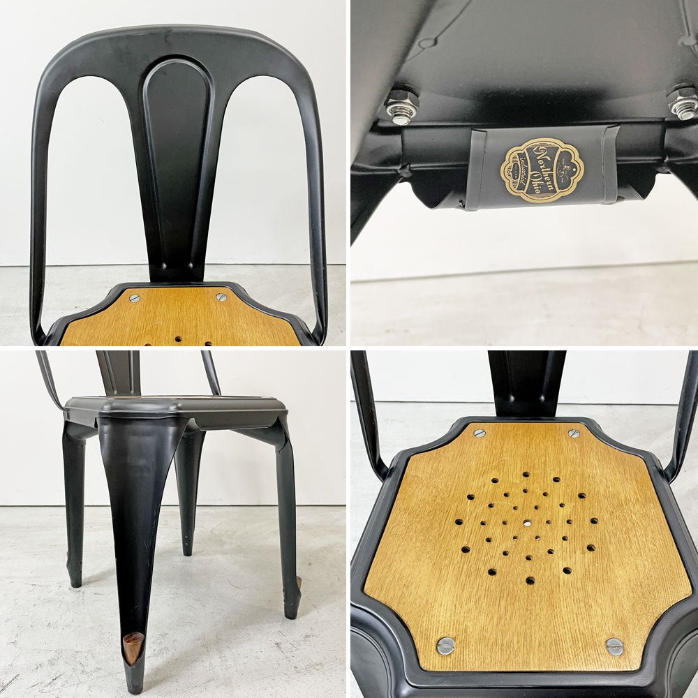 ノーザンオハイオインダストリアル Northern Ohio Industrial マルチプルズチェア Multipls Chair ダイニングチェア スタッキング ブラックスチール インダストリアルデザイン C ●