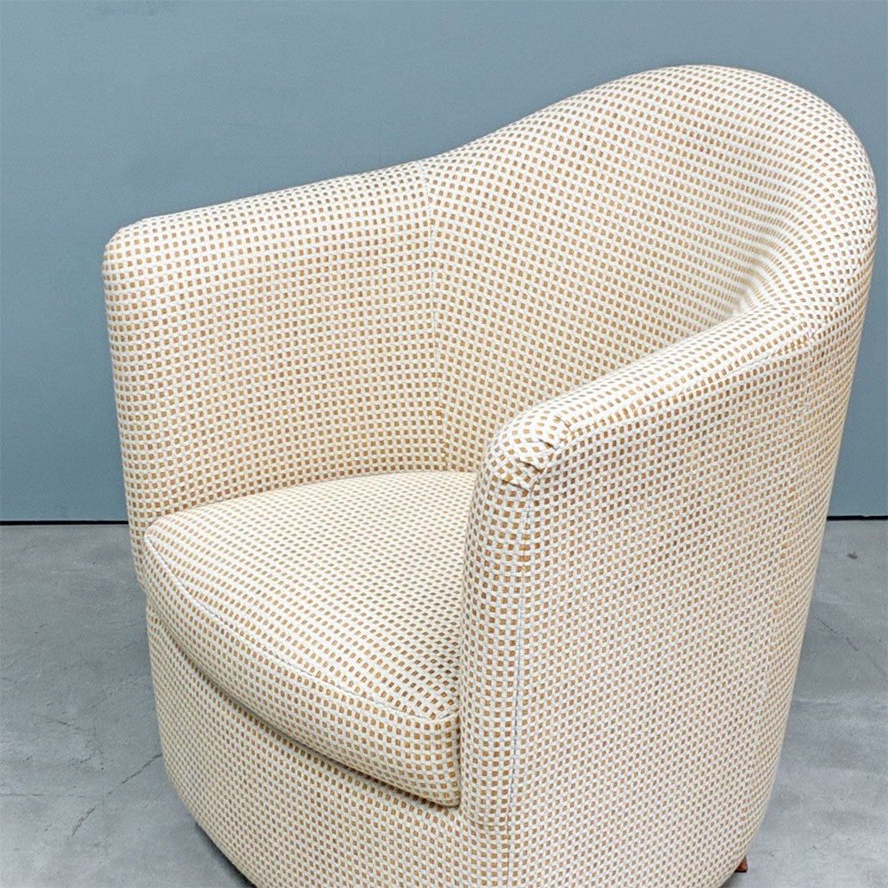 イデー IDEE ドレス ソファ Dress Sofa 1pソファ 1人掛け ラウンジ イエローベージュ チェック ファブリック 北欧テイスト ◎