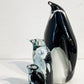 ホグラン アート グラス HOGLUND ART GLASS ガラスオブジェ ペンギンS・M・L 3点セット ニュージーランド ◎