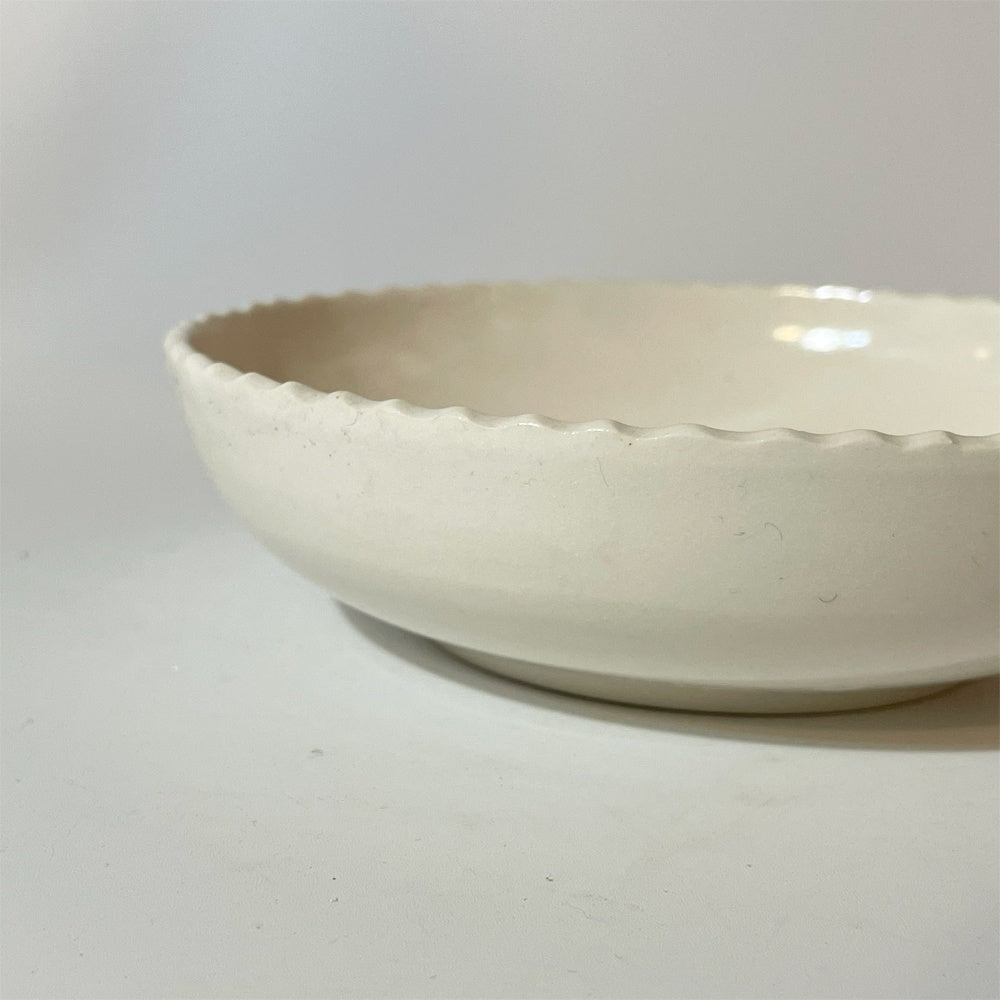 岡田直人 Naoto Okada ふちしのぎ 浅鉢 ボウル プレート 13cm 器 陶芸家 現代作家 A★
