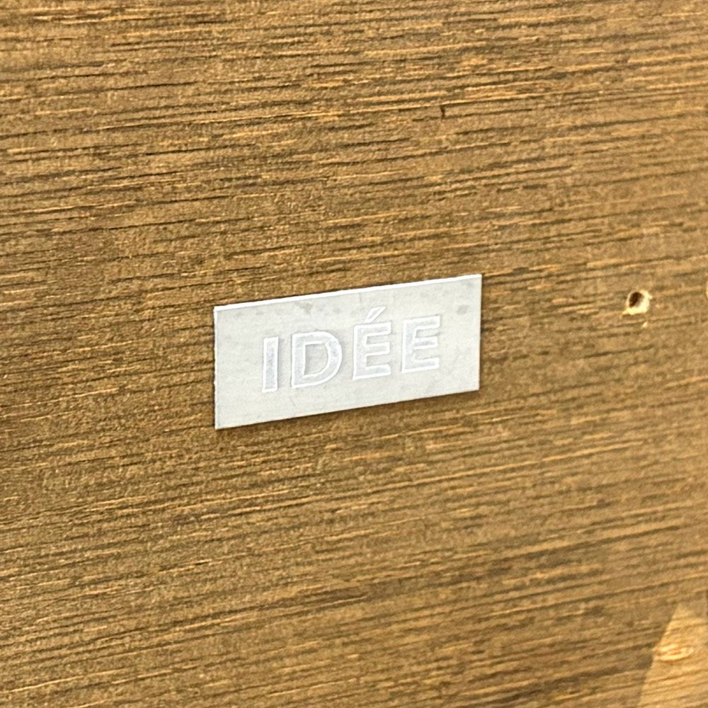 イデー IDEE アティーノ ATINO デスク ダイニングテーブル ワークテーブル ウォールナット材 スチール 抽斗2杯 W180cm モダンデザイン 廃番希少 ●
