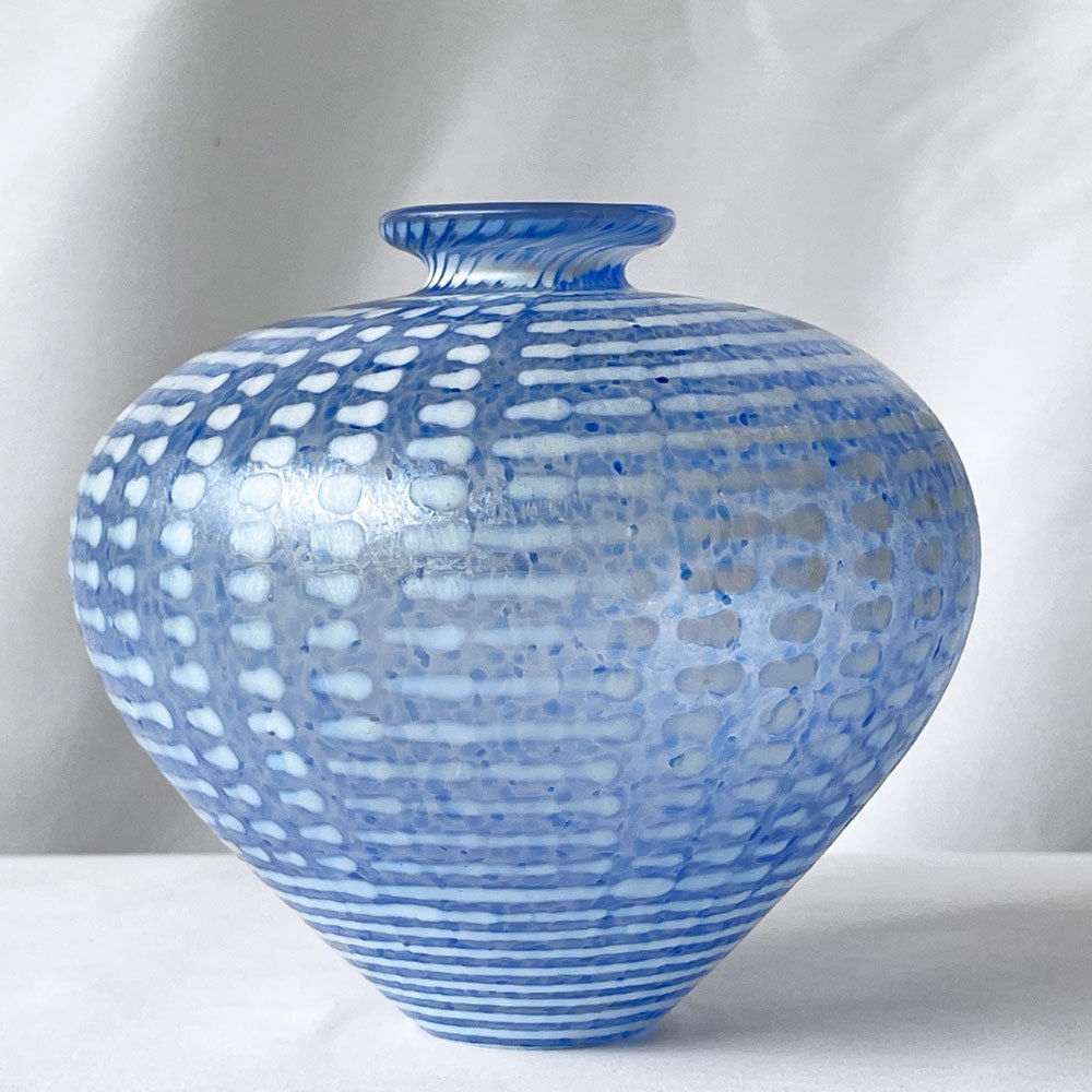 コスタボダ KOSTA BODA ミノス Minos 青い花瓶 48436 H11cm ガラス フラワーベース Bertil Vallien 花器 北欧 スウェーデン ◇