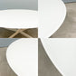 フリッツハンセン Fritz Hansen スペーステーブル SPACE TABLE コーヒーテーブル ローテーブル Φ100cm ラウンド ガラス天板 スチールレッグ イエス＋ラウブ ◎