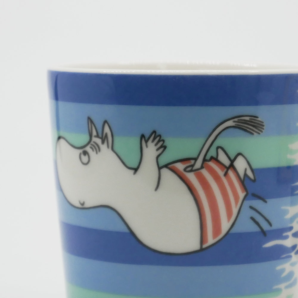 アラビア ARABIA ムーミンマグ MOOMIN ザ・ダイブ 2006年 夏限定 フィンランド 北欧食器 箱付き ●