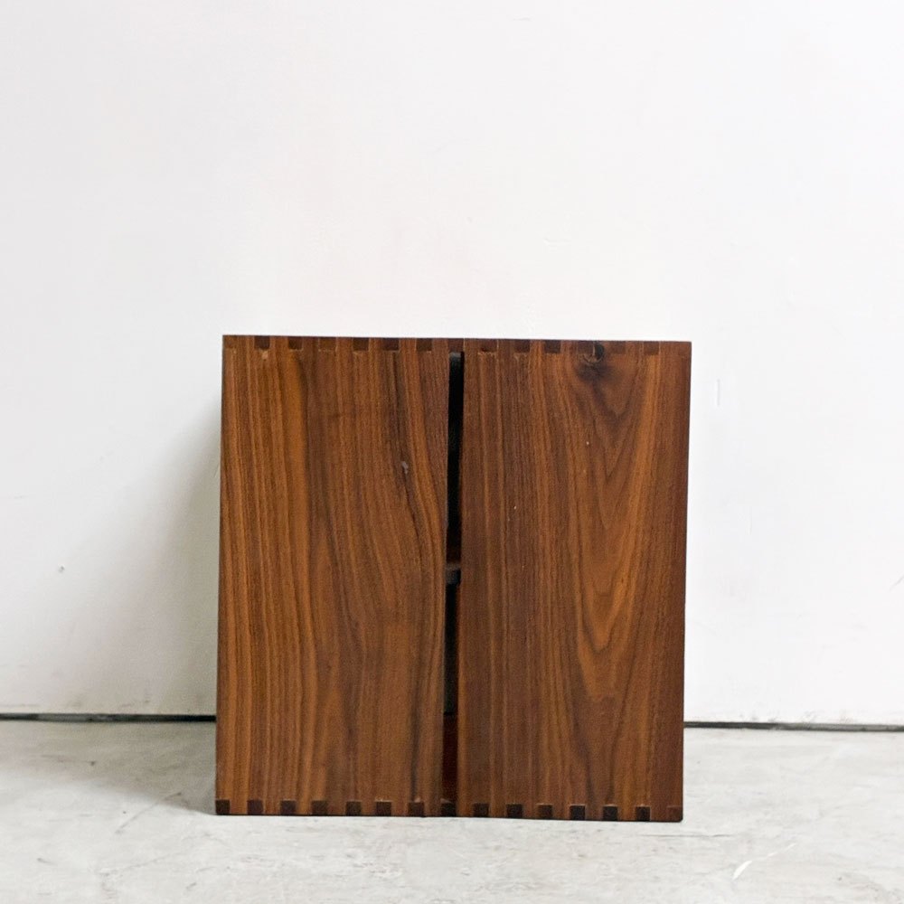 アコースティックデザイン Acoustic Design レコード収納ボックス ウォールナット材 B ●