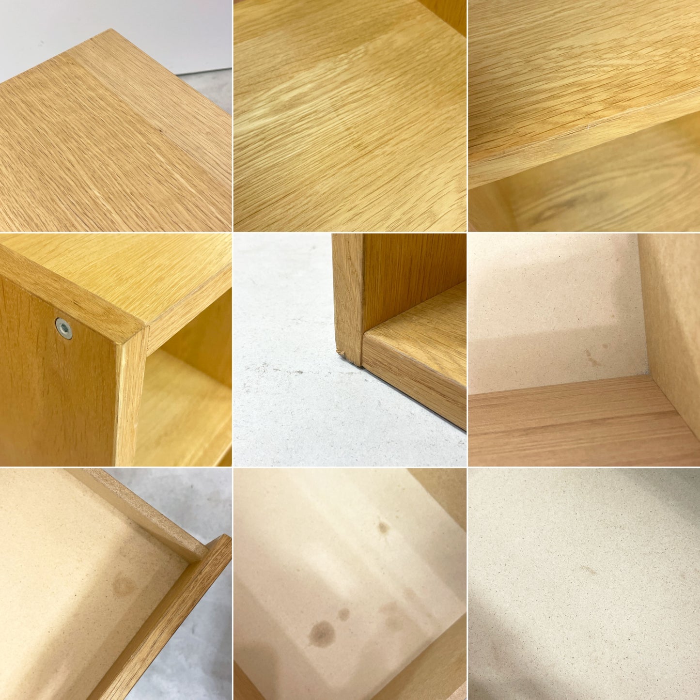 無印良品 MUJI スタッキングシェルフ オープンシェルフ ディスプレイラック 3段3列 オーク材 スタッキングチェスト付き 参考定価52,880- ●