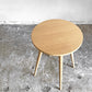 冨士ファニチャー FUJI FURNITURE ナギ Nagi サイドテーブル ラウンド オーク材 T04510S ナチュラル Φ40cm ■