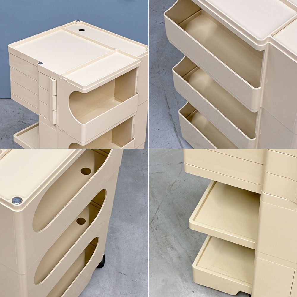 ビーライン B-LINE ボビーワゴン Boby Wagon 3段3トレイ ベージュ 日本限定カラー ジョエ・コロンボ イタリア MoMA ミッドセンチュリー 廃番カラー ◎