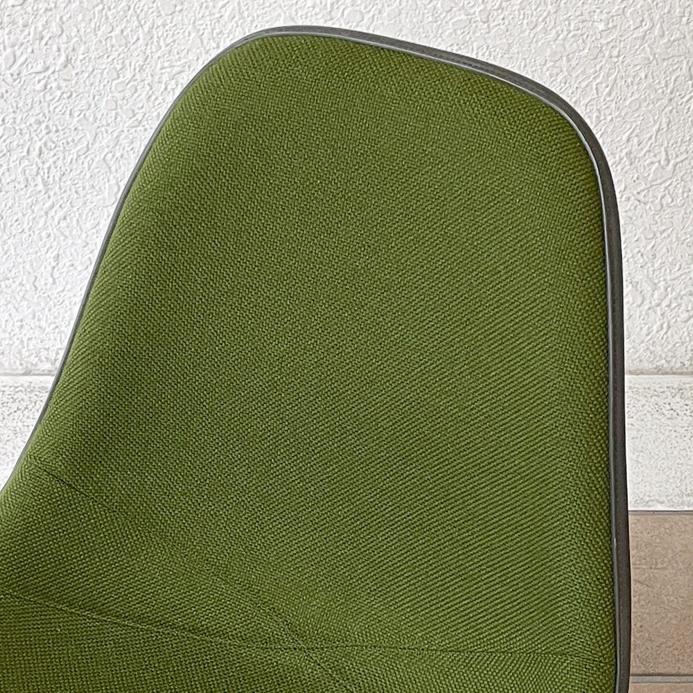 ハーマンミラー Herman Miller サイドシェルチェア セカンド 2nd FRP アプホルスター ファブリック張替え済み キャッツクレイドル イームズ ビンテージ ◇