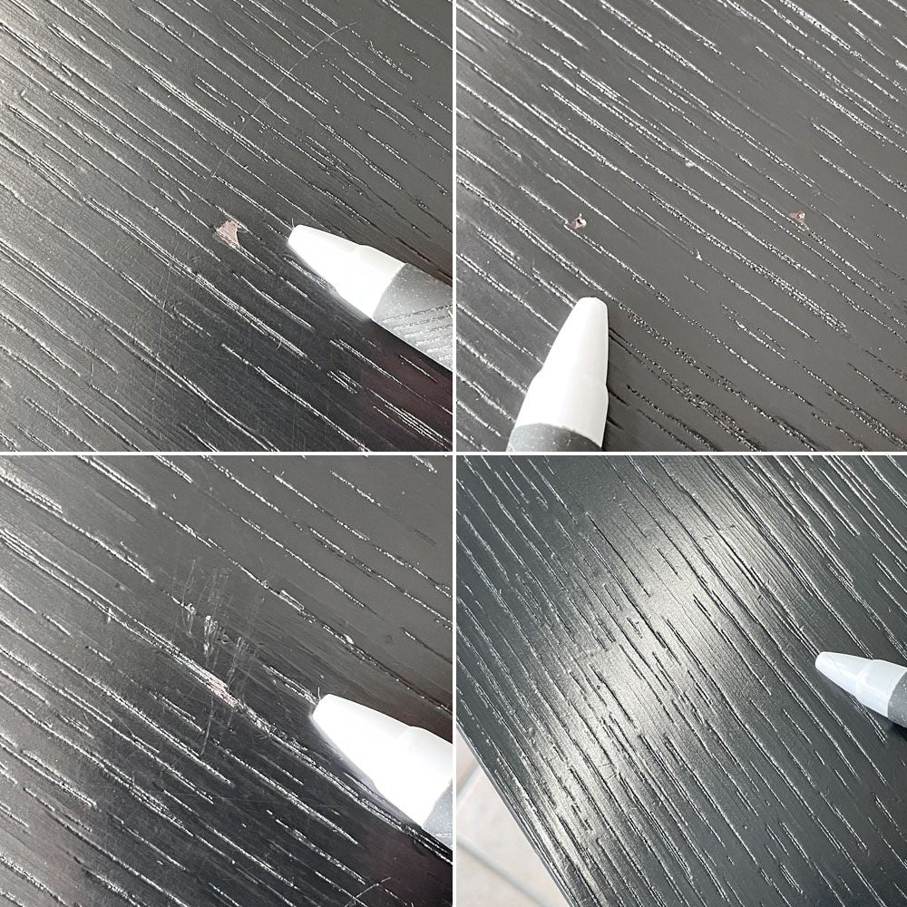 USMモジュラーファニチャー USM Haller USMハラーテーブル ワーキングデスク ダイニングテーブル オーク材 ブラック W150×D75×H74cm アジャスター ◇