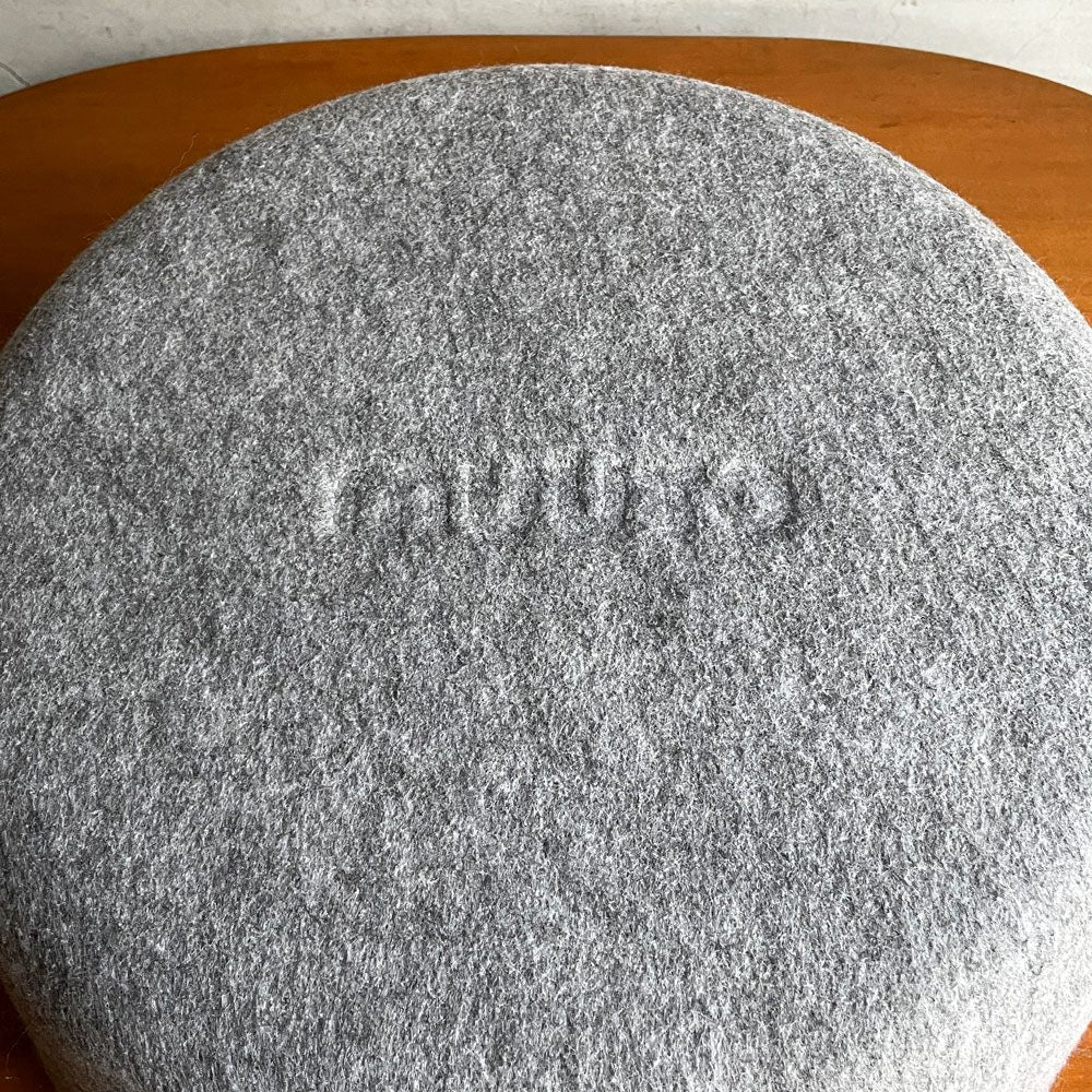 ムート MUUTO レストアバスケット RESTORE BASKET ラウンド フェルト地 グレー ミカ トルバネン 専用袋付き デンマーク 定価27,500円 ♪