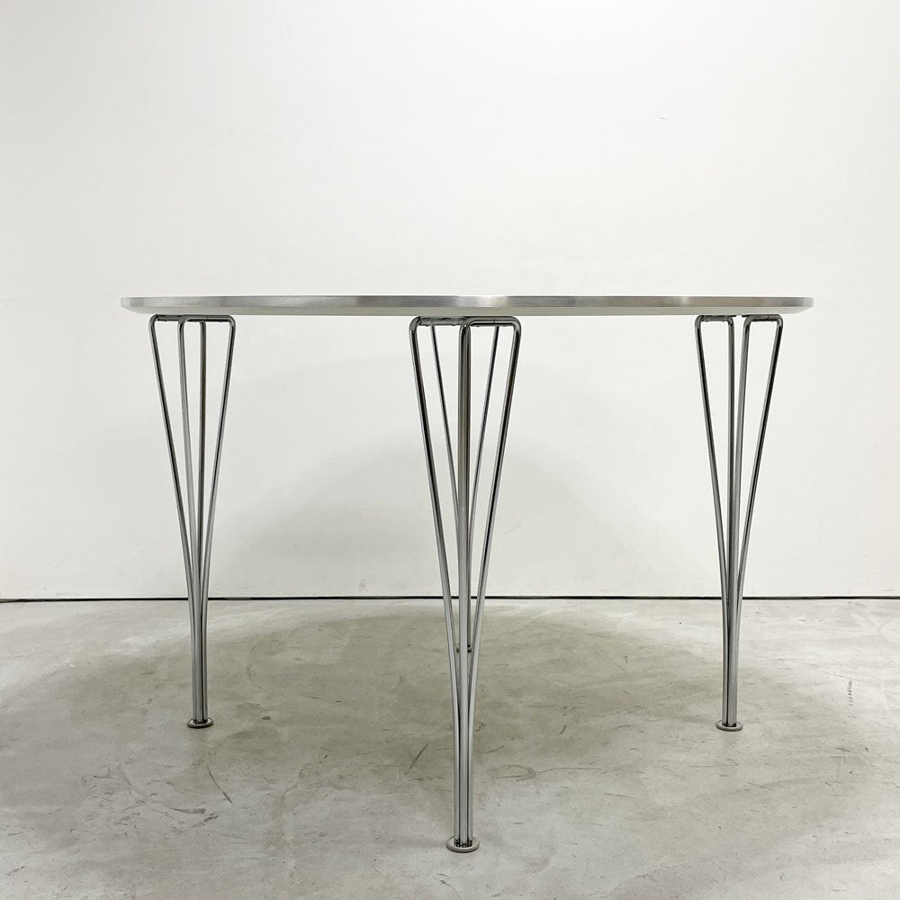 フリッツハンセン Fritz Hansen B603 スーパー円テーブル Bテーブル ダイニングテーブル 100x100cm  ピート・ヘイン アルネ・ヤコブセン ブルーノ・マットソン デンマーク 北欧家具 ●
