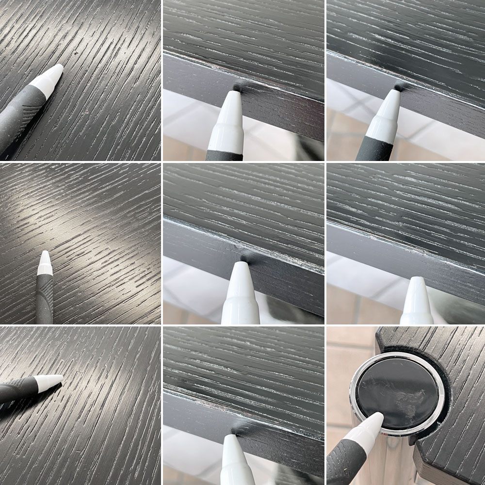 USMモジュラーファニチャー USM Haller USMハラーテーブル ワーキングデスク ダイニングテーブル オーク材 ブラック W150×D75×H74cm アジャスター ◇