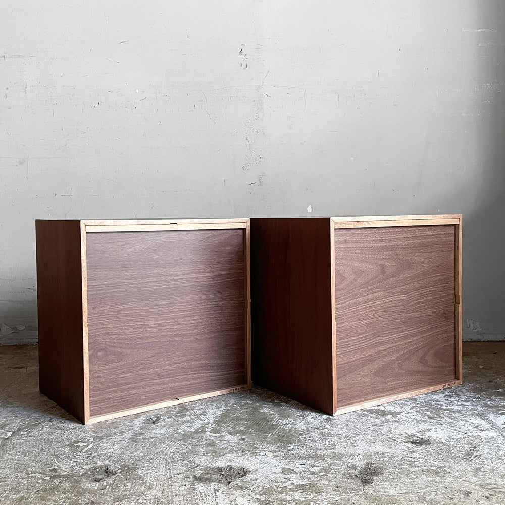 無印良品 MUJI スタッキングチェスト 引出し 2段 ＋ 引出し 4個 ウォールナット材 小引き出し 収納 2点セット ナチュラルデザイン 合計定価：14,980- ■