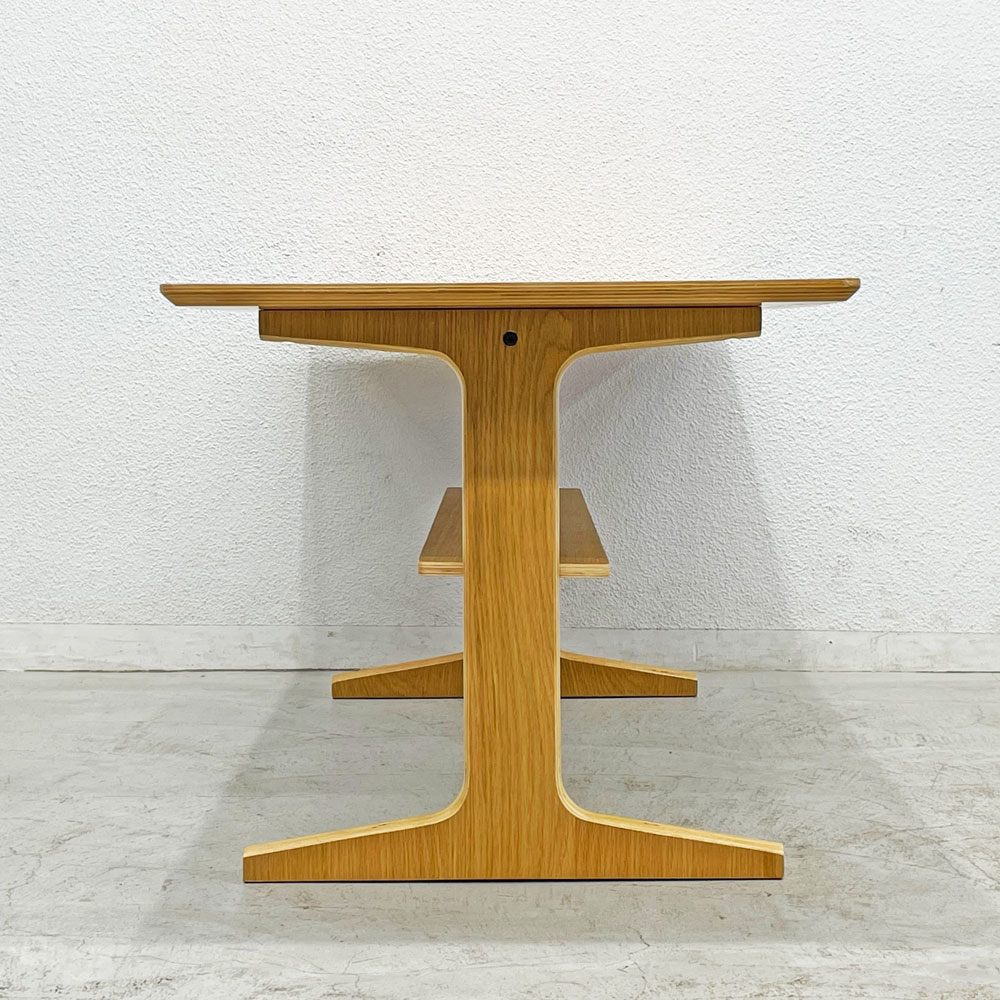 無印良品 MUJI リビングでもダイニングでもつかえる ダイニングテーブル オーク材 W130 x D65cm 〓