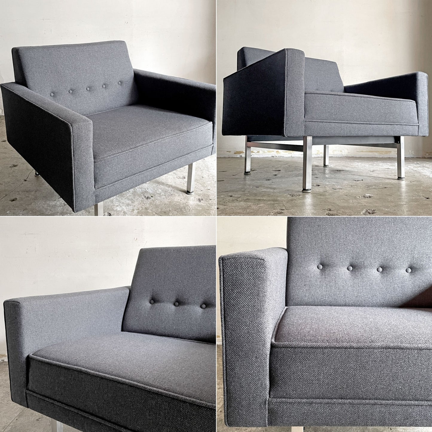 ハーマンミラー Herman Miller モジュラーシーティンググループ 1Pソファ 一人掛けソファ ラウンジチェア ジョージ・ネルソン ミッドセンチュリー ビンテージ ■