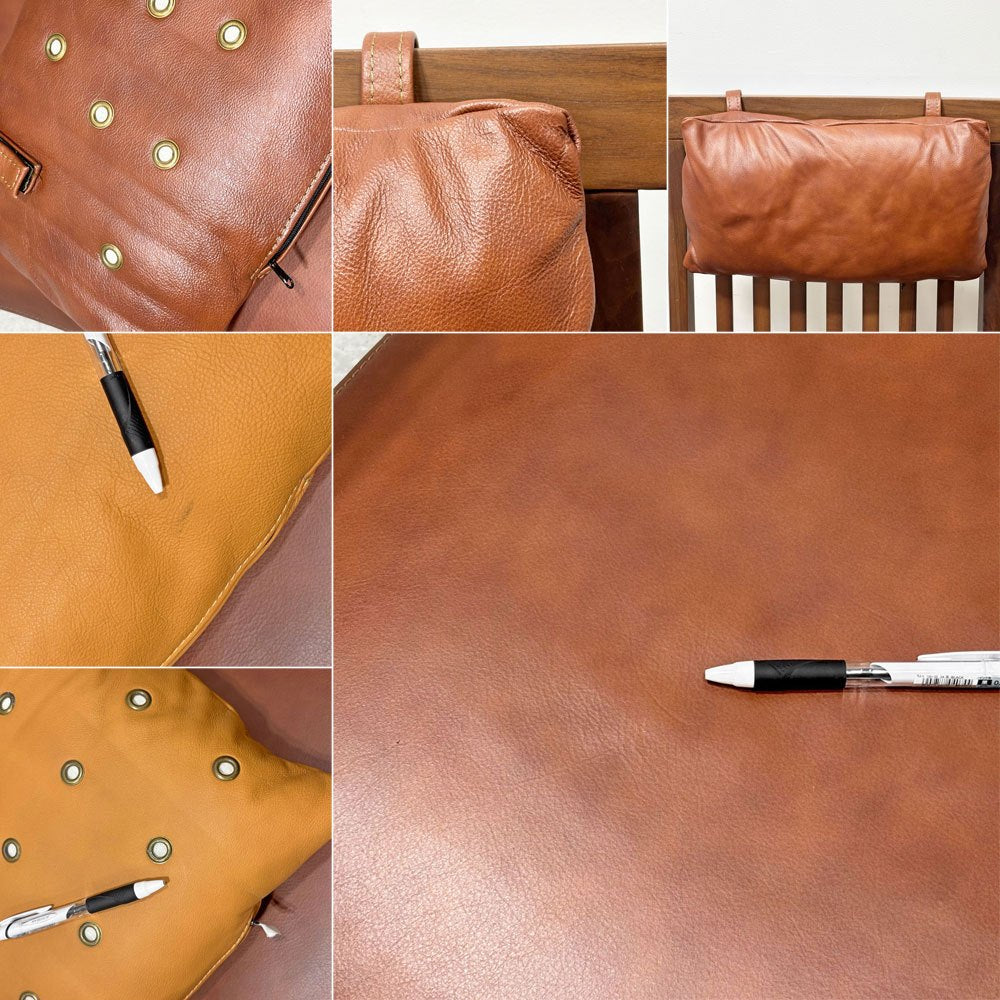 シギヤマ家具 ローズマリー ROSEMARY ロッキングチェア No.R-011 ウォールナット材 レザーシート ブラウン キャメル 岩倉榮利 参考価格￥96,200-  ●